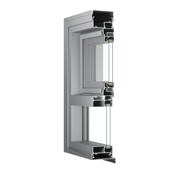 100 Series Standard Frame with Awning Window and Central Glazing Fixed Window 2