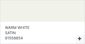 Warm White Satin cool white